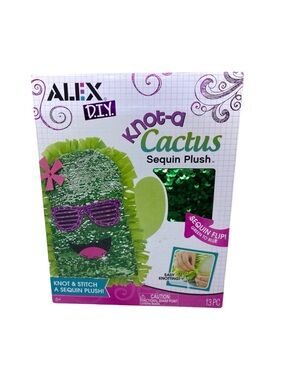 ALEX DIY Knot-A-Cactus Sequin Plush Craft